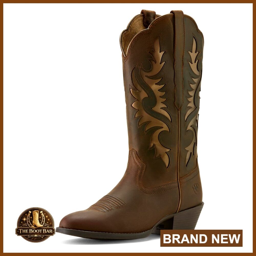Western Boots With R Toe Design And Ats Technology